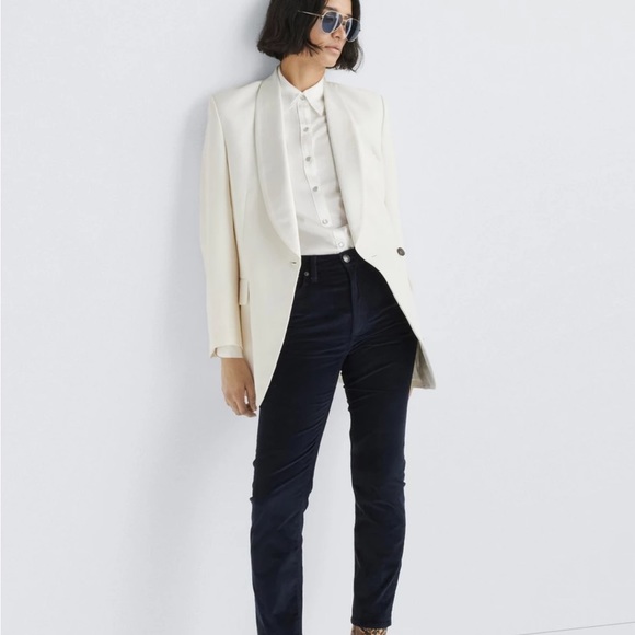 Rag & Bone Wren corduroy straight leg in dark blue - Picture 2 of 5